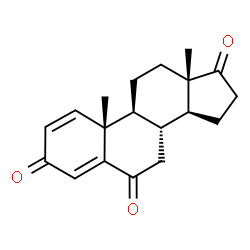 ChemSpider 2D Image | Androsta-1,4-diene-3,6,17-trione | C19H22O3