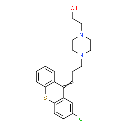 ChemSpider 2D Image | Clopenthixol | C22H25ClN2OS