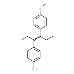ChemSpider 2D Image | 4-[4-(4-Methoxyphenyl)-3-hexen-3-yl]phenol | C19H22O2