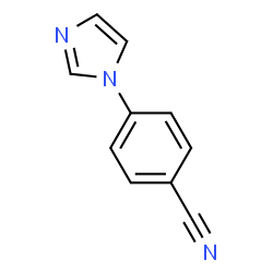 ChemSpider 2D Image | p-imidazol-1-ylbenzonitrile | C10H7N3
