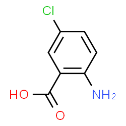 ChemSpider 2D Image | 5-Chloroanthranilic Acid | C7H6ClNO2