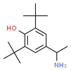ChemSpider 2D Image | 4-(1-aminoethyl)-2,6-di-tert-butylphenol | C16H27NO