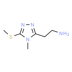 ChemSpider 2D Image | 2-(4-Methyl-5-methylsulfanyl-4H-[1,2,4]triazol-3-yl)-ethylamine | C6H12N4S