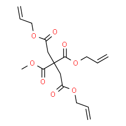 ChemSpider 2D Image | 1,2,3-Triallyl 2-methyl 1,2,2,3-propanetetracarboxylate | C17H22O8
