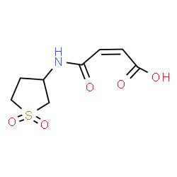 ChemSpider 2D Image | (2Z)-4-[(1,1-Dioxidotetrahydro-3-thiophenyl)amino]-4-oxo-2-butenoic acid | C8H11NO5S