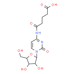 ChemSpider 2D Image | 4-[(4-Carboxybutanoyl)amino]-1-pentofuranosyl-2(1H)-pyrimidinone | C14H19N3O8