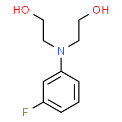 ChemSpider 2D Image | 2,2'-[(3-Fluorophenyl)imino]diethanol | C10H14FNO2