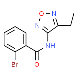 ChemSpider 2D Image | 2-Bromo-N-(4-ethyl-1,2,5-oxadiazol-3-yl)benzamide | C11H10BrN3O2