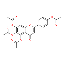 ChemSpider 2D Image | Scutellarein tetraacetate | C23H18O10