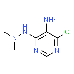 ChemSpider 2D Image | 4-Chloro-6-(2,2-dimethylhydrazino)pyrimidin-5-amine | C6H10ClN5