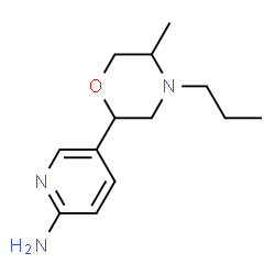 ChemSpider 2D Image | 5-(5-Methyl-4-propyl-2-morpholinyl)-2-pyridinamine | C13H21N3O