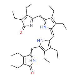 ChemSpider 2D Image | 5-[(Z)-[(5Z)-5-[[5-[(Z)-(3,4-diethyl-5-oxo-pyrrol-2-ylidene)methyl]-3,4-diethyl-1H-pyrrol-2-yl]methylene]-3,4-diethyl-pyrrol-2-ylidene]methyl]-3,4-diethyl-pyrrol-2-one | C35H46N4O2
