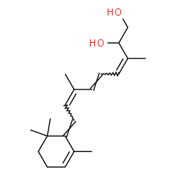 ChemSpider 2D Image | (6E,8Z,10E,12Z)-14-Hydroxy-4,5-didehydro-5,14-dihydroretinol | C20H30O2
