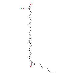 ChemSpider 2D Image | (8E)-13-(3-Pentyl-2-oxiranyl)-8-tridecenoic acid | C20H36O3