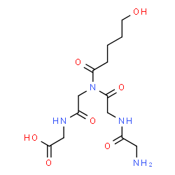ChemSpider 2D Image | Glycylglycyl-N-(5-hydroxypentanoyl)glycylglycine | C13H22N4O7
