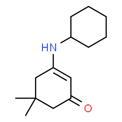 ChemSpider 2D Image | 5,5-Dimethyl-3-(cyclohexylamino)cyclohex-2-enone | C14H23NO