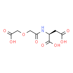ChemSpider 2D Image | N-[(Carboxymethoxy)acetyl]-L-aspartic acid | C8H11NO8