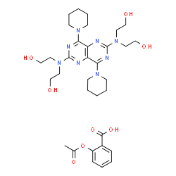ChemSpider 2D Image | Acetylsalicylic acid/dipyridamole | C33H48N8O8