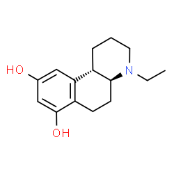 ChemSpider 2D Image | (4aS,10bS)-4-Ethyl-1,2,3,4,4a,5,6,10b-octahydrobenzo[f]quinoline-7,9-diol | C15H21NO2