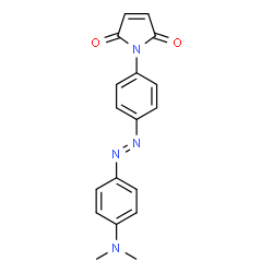 ChemSpider 2D Image | 1H-Pyrrole-2,5-dione, 1-(4-((4-(dimethylamino)phenyl)azo)phenyl)- | C18H16N4O2
