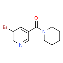 ChemSpider 2D Image | 3-BROMO-5-(PIPERIDINE-1-CARBONYL)PYRIDINE | C11H13BrN2O