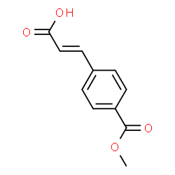 ChemSpider 2D Image | 4-(2-Carboxy-vinyl)-benzoic acid methyl ester | C11H10O4