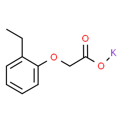 ChemSpider 2D Image | Potassium (2-ethylphenoxy)acetate | C10H11KO3