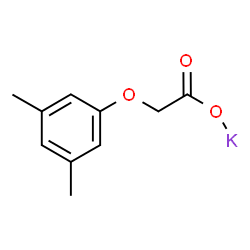ChemSpider 2D Image | Potassium (3,5-dimethylphenoxy)acetate | C10H11KO3