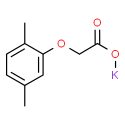 ChemSpider 2D Image | Potassium (2,5-dimethylphenoxy)acetate | C10H11KO3