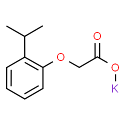ChemSpider 2D Image | Potassium (2-isopropylphenoxy)acetate | C11H13KO3