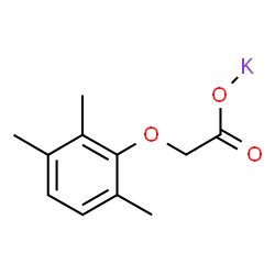 ChemSpider 2D Image | Potassium (2,3,6-trimethylphenoxy)acetate | C11H13KO3