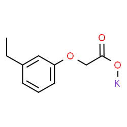 ChemSpider 2D Image | Potassium (3-ethylphenoxy)acetate | C10H11KO3