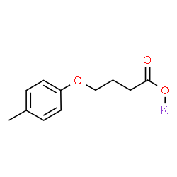 ChemSpider 2D Image | Potassium 4-(4-methylphenoxy)butanoate | C11H13KO3