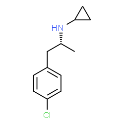 ChemSpider 2D Image | N-[(2R)-1-(4-Chlorophenyl)-2-propanyl]cyclopropanamine | C12H16ClN