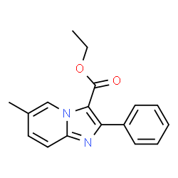ChemSpider 2D Image | Ethyl 6-methyl-2-phenylimidazo[1,2-a]pyridine-3-carboxylate | C17H16N2O2