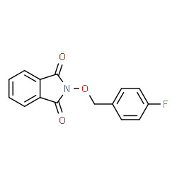 ChemSpider 2D Image | 2-((4-fluorobenzyl)oxy)isoindoline-1,3-dione | C15H10FNO3