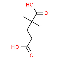 ChemSpider 2D Image | 2,2-Dimethylpentanedioic acid | C7H12O4