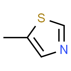 ChemSpider 2D Image | 5-methylthiazole | C4H5NS