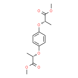 ChemSpider 2D Image | Dimethyl (2S,2'S)-2,2'-[1,4-phenylenebis(oxy)]dipropanoate | C14H18O6