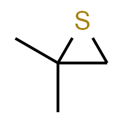 ChemSpider 2D Image | Isobutylene Sulfide | C4H8S