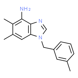 ChemSpider 2D Image | 5,6-Dimethyl-1-(3-methylbenzyl)-1H-benzimidazol-4-amine | C17H19N3