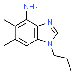 ChemSpider 2D Image | 5,6-Dimethyl-1-propyl-1H-benzimidazol-4-amine | C12H17N3