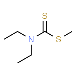 ChemSpider 2D Image | Methyl diethylcarbamodithioate | C6H13NS2