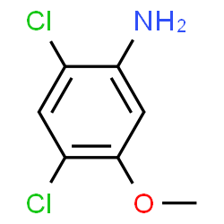 ChemSpider 2D Image | 5-Amino-2,4-dichloroanisole | C7H7Cl2NO