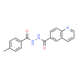 ChemSpider 2D Image | N'-(4-Methylbenzoyl)-6-quinolinecarbohydrazide | C18H15N3O2