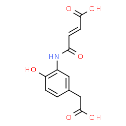 ChemSpider 2D Image | (2E)-4-{[5-(Carboxymethyl)-2-hydroxyphenyl]amino}-4-oxo-2-butenoic acid | C12H11NO6