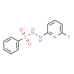 ChemSpider 2D Image | N'-(6-Fluoro-2-pyridinyl)benzenesulfonohydrazide | C11H10FN3O2S