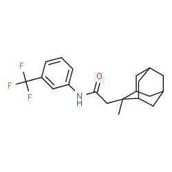 ChemSpider 2D Image | 2-(2-Methyladamantan-2-yl)-N-[3-(trifluoromethyl)phenyl]acetamide | C20H24F3NO