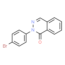 ChemSpider 2D Image | 2-(4-Bromophenyl)-1(2H)-phthalazinone | C14H9BrN2O