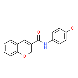 ChemSpider 2D Image | N-(4-Methoxyphenyl)-2H-chromene-3-carboxamide | C17H15NO3